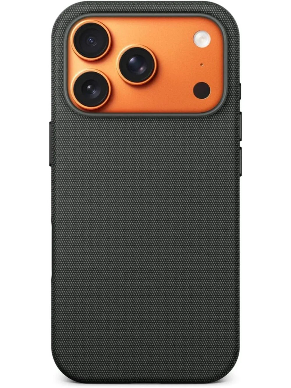 iPhone 17 Pro Black Techwoven Drop Protection Shockproof Skin-Friendly Case